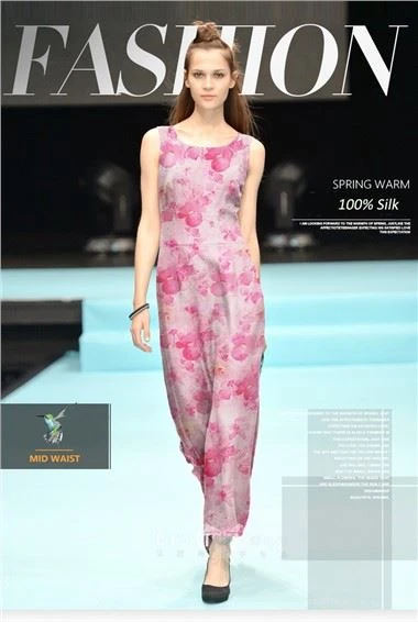 ผ้าไหมจอร์เจ็ตพิมพ์ลายมัลเบอร์รี่ 100% สำหรับเสื้อผ้าสั่งทำ